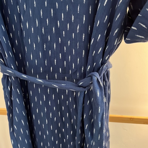 Faherty Atlantic Ave Midi Dress | size L | NWT | Blue Shadow - Picture 7 of 7